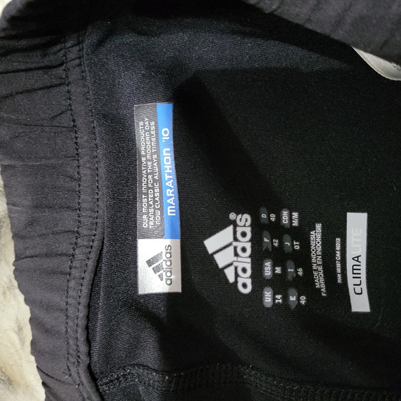 WOMEN'S ADIDAS SKORT W BUILT-IN SHORTS SIZE M BLACK WITH PINK/WHITE STRIPE - Picture 5 of 6